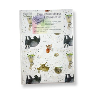 Country Animals Gift Wrapping Paper and Tags