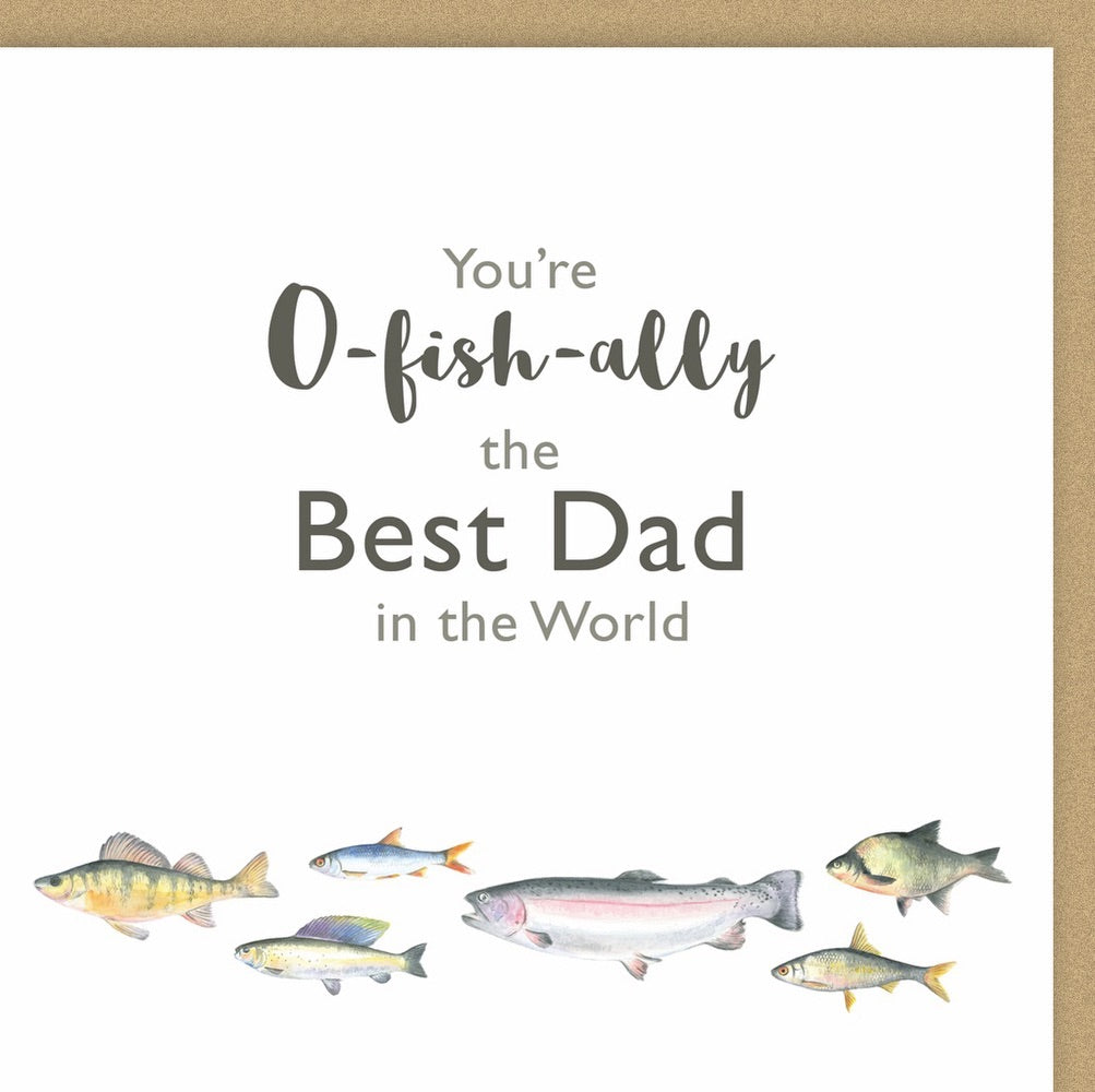 Fish "O-fish-cially the Best Dad" Father's Day Card