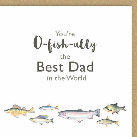 Fish "O-fish-cially the Best Dad" Father's Day Card