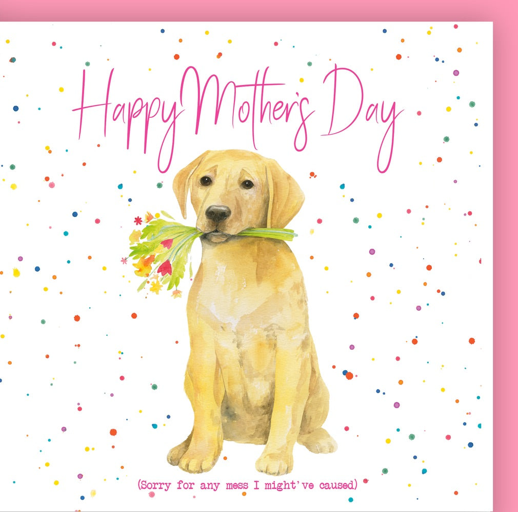 Labrador Mother's Day Card by Ceinwen Campbell