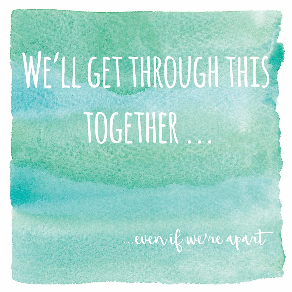 We'll get through this greeting card the arty penguin Ceinwen Campbell