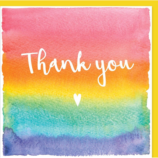 Colourful "Thank you" card by Ceinwen Campbell