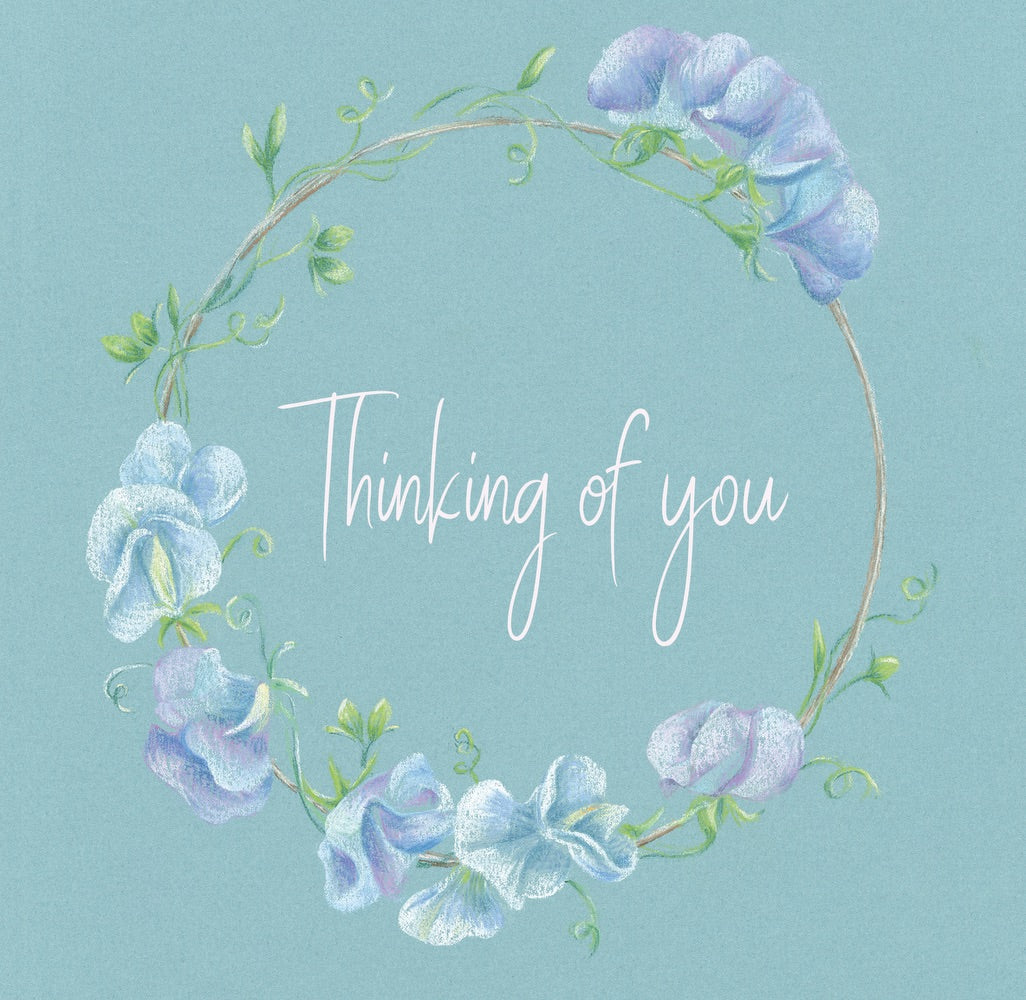 thinking of you or deepest sympathy quality greetings card from Ceinwen Campbell
