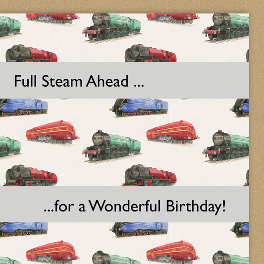 Train Birthday Card