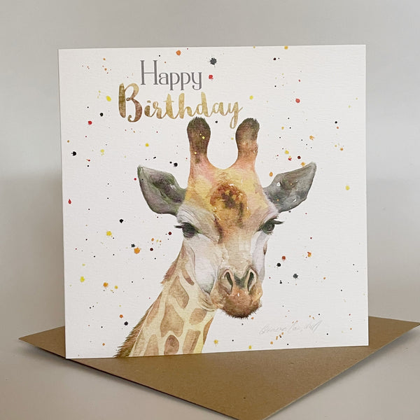 Giraffe  Birthday Card