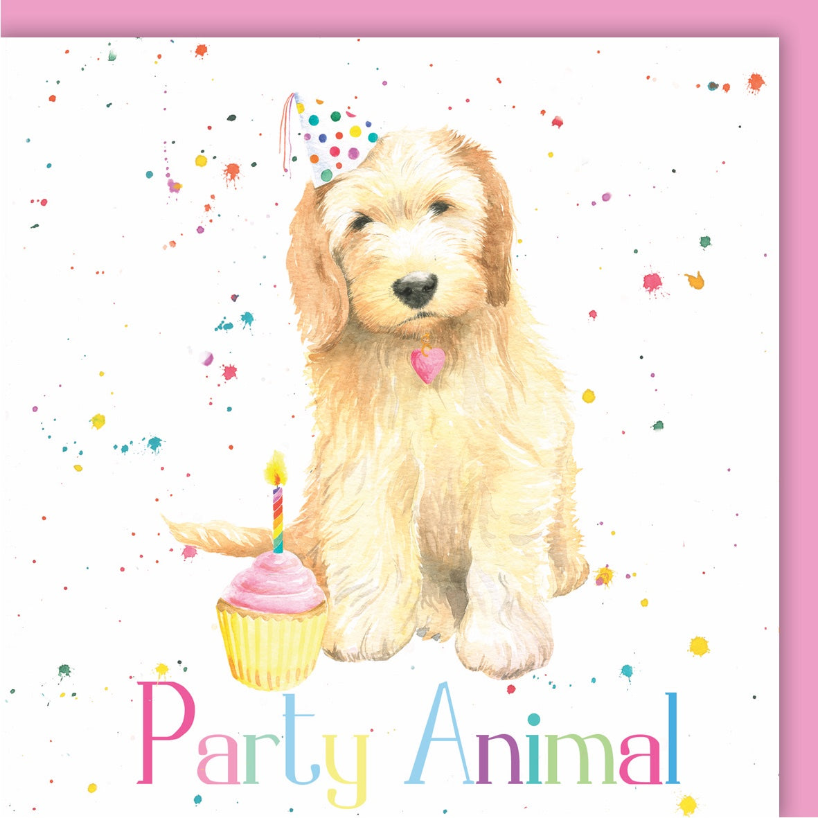 Cockapoo cute birthday card 