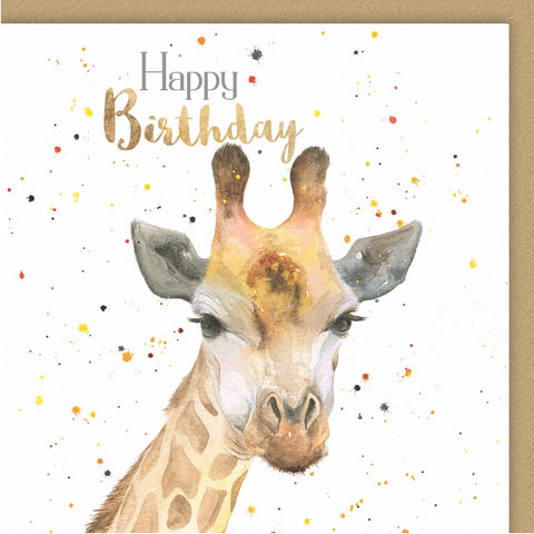 Giraffe Birthday Card by Ceinwen Campbell