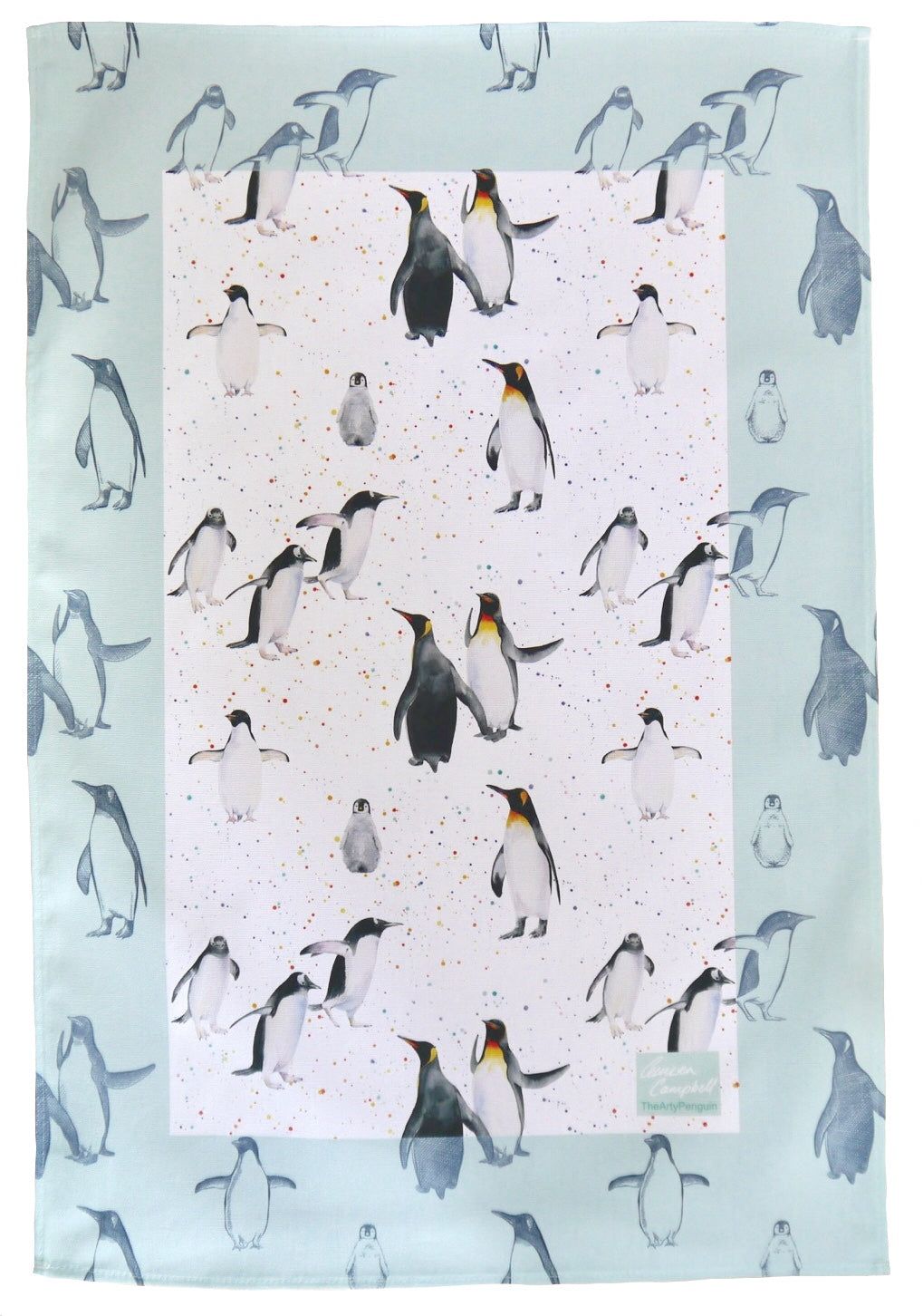 Penguin tea towel