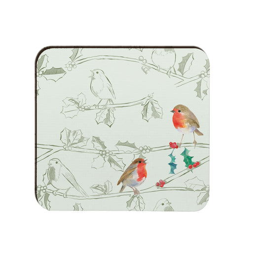 robin coaster by Ceinwen Campbell