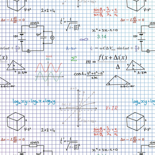 science maths chemistry physics biology birthday Christmas gift wrapping wrap paper by Ceinwen Campbell for  arty penguin