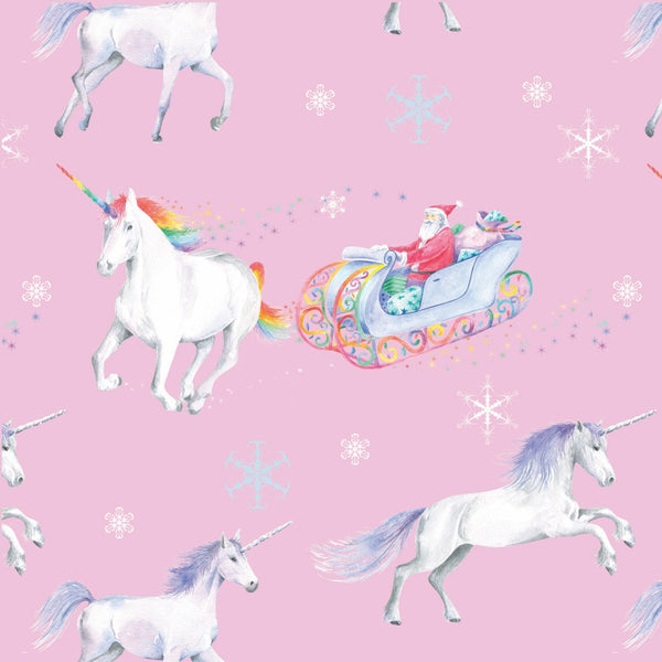 unicorn unicorns Christmas gift wrapping paper Ceinwen Campbell and The Arty Penguin