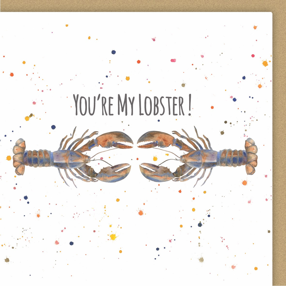 Lobster anniversary Valentine day Ceinwen Campbell The Arty Penguin