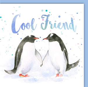 Penguin cool friend greetings card